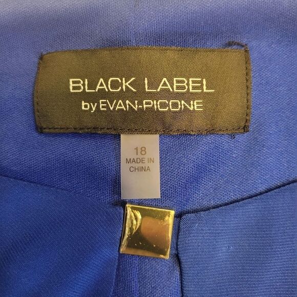 Black Label by Evan-Picone Short Sleeve Sheath Dress Women's Plus Size 18 NWT - Picture 8 of 16